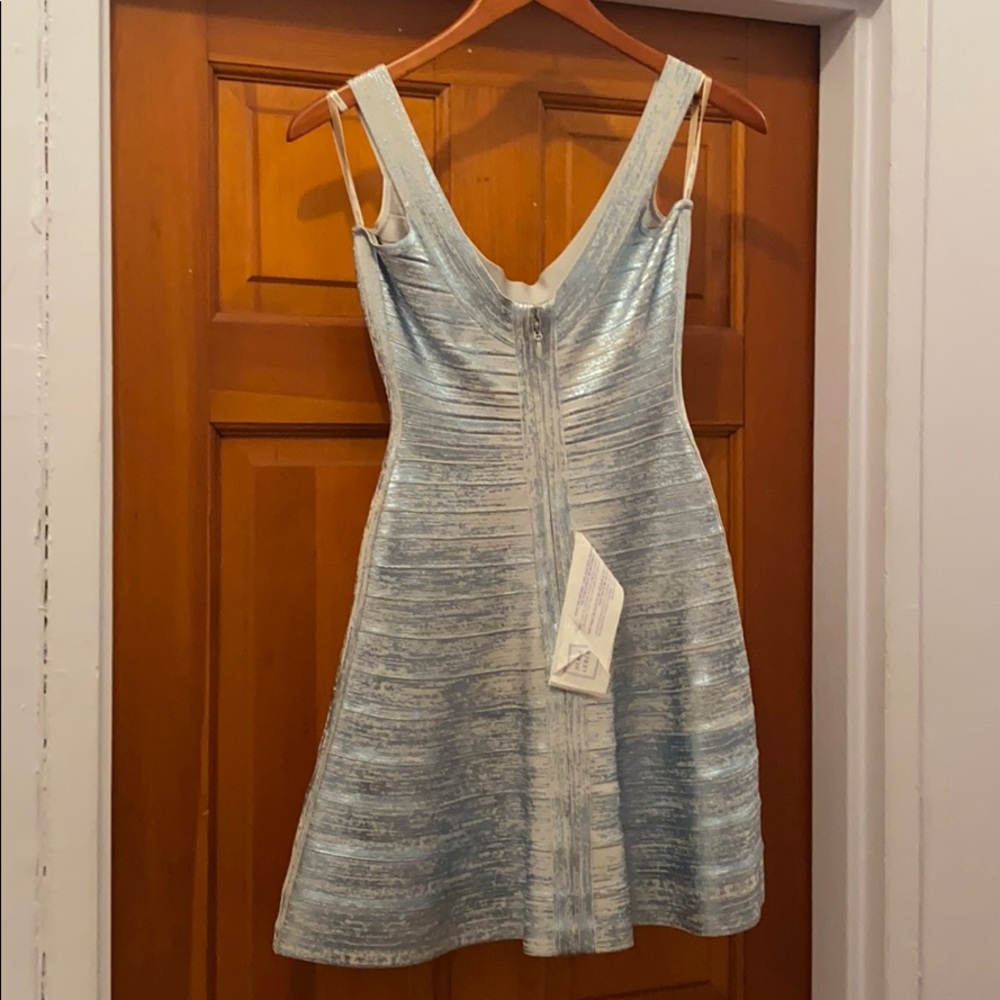 Hervé Léger Bandage A-Line Mini Dress - Picture 2 of 8